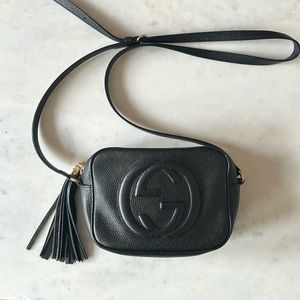 Gucci Black Leather Crossbody Bag